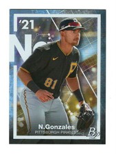 Nick Gonzales Insert 2021 Bowman Platinum Precious Elements #PE23 Baseball Card