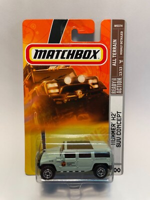 Matchbox Hummer H2 SUV Concept, National Parks Forest Ranger, Rare Mint Green