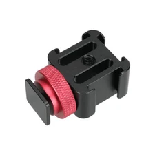 CAMVATE Triple Cold Shoe Bracket 3 Shoe Mounts For LED Video Lights/Monitors/Mic