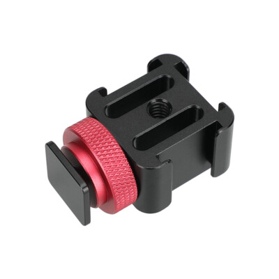 CAMVATE Triple Cold Shoe Bracket 3 Shoe Mounts For LED Video Lights/Monitors/Mic
