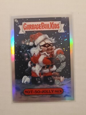 2024 Topps Chrome Garbage Pail Kids Not-So-Jolly Nick #254c - C Name Variation