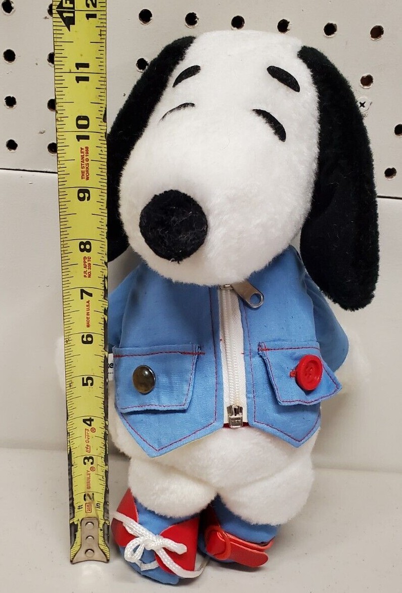 1968 VINTAGE DRESS ME SNOOPY Stuffed Plush 12