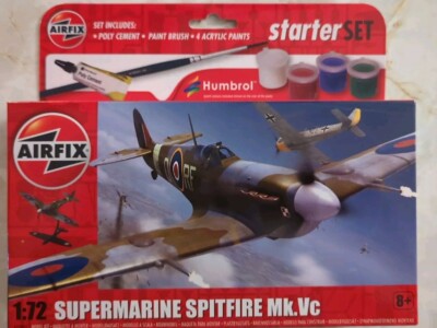 Airfix 1:72 A55001 Supermarine Spitfire Mk Vc  Plastic Model Starter Kit