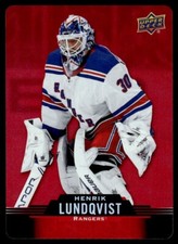 2020-21 Upper Deck Tim Hortons Red Die Cut Henrik Lundqvist New York Rangers
