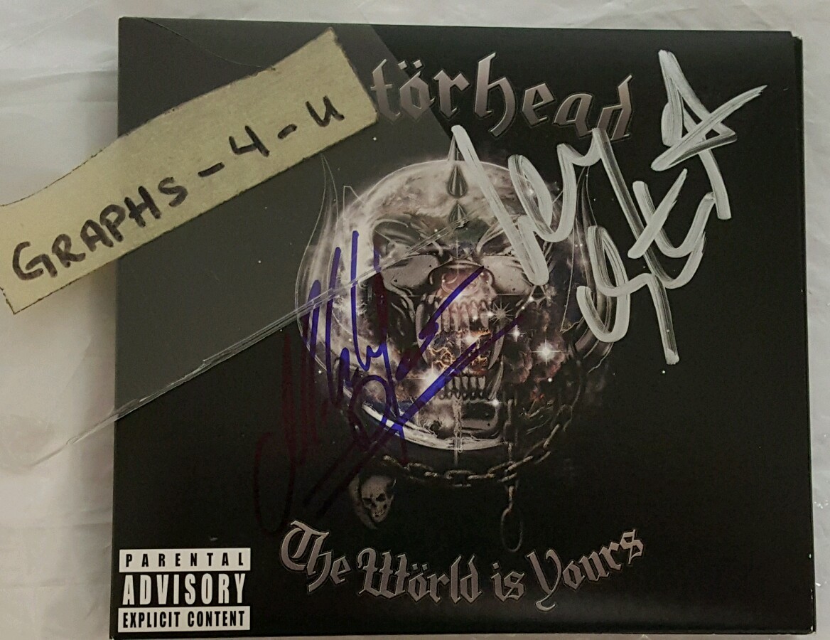 Lemmy Kilmister Signed Motorhead Autograph Mikkey Dee COA | eBay