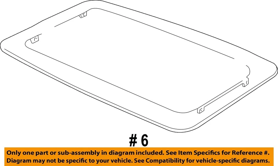 Used Roof Panel Glass fits: 2017 Ford Expedition Grade A Foto 4 de 4