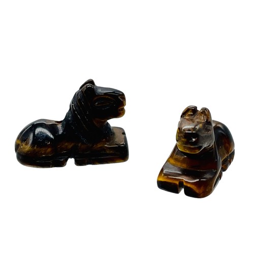 Trusty Steed Tiger's Eye Horse Pony Animal Beads | 20x15x9mm | Golden Brown - 第 1/12 張圖片