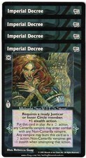 Imperial Decree x4 Ancient Hearts V:TES VTES Vampire CCG