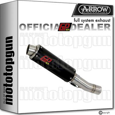 Pot D'échappement ARROW GPGUN Noir Pour Kawasaki Z800 2014 - Homologué GP2 - Inox Noir - Neuf Italie