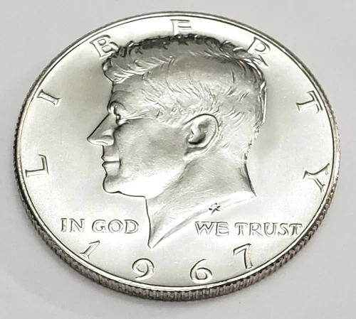 1967 P Kennedy Half Dollar 40% SILVER  *AU - ABOUT UNCIRCULATED* *FREE SHIPPING*