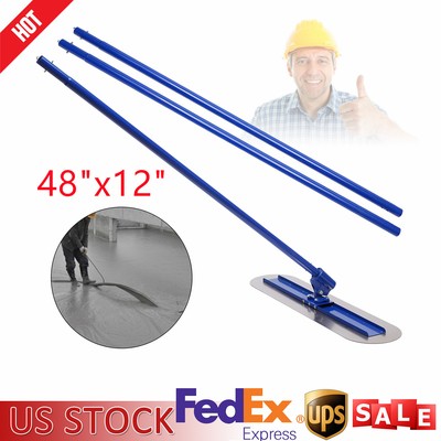 3 Handle Bull Float Concrete Float 48 x 12 Concrete Tool Trowel 1.8M Finish