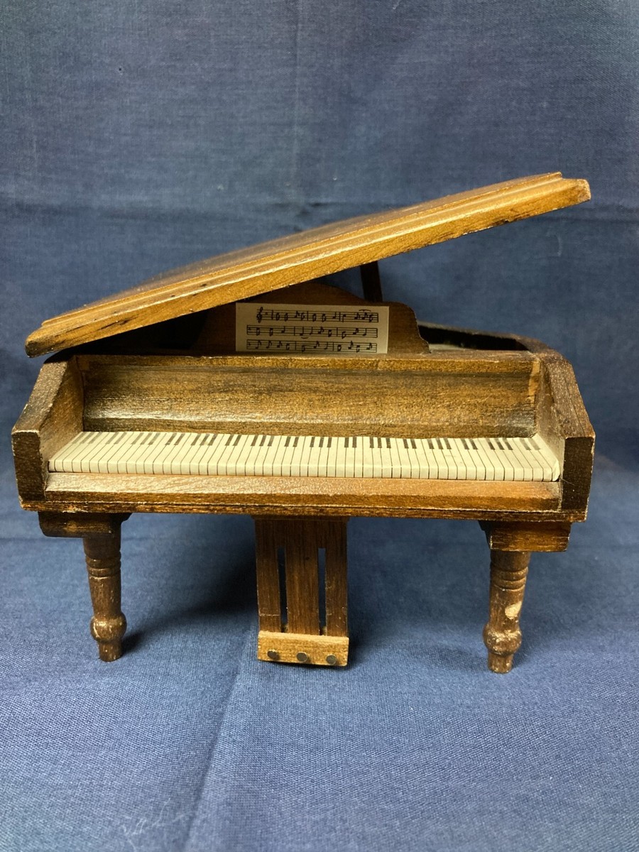 Dollhouse Miniature Wooden Piano VG Condition | eBay