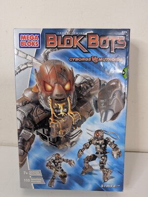 Mega Bloks, Blok Bots Strife 9374 Cyborgs Vs Mugroids Jahr 2003, Neu Sealed  