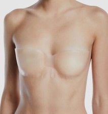 Fashion Forms Women's Clear Silicone Skin Bandeau Adhesive Bra Size S