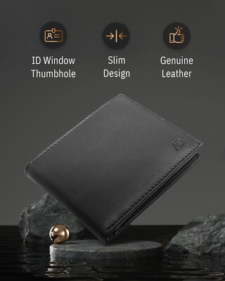Alba Classic Bifold Nappa Leather Wallet For Men - Handmade Minimalist RFID Protected