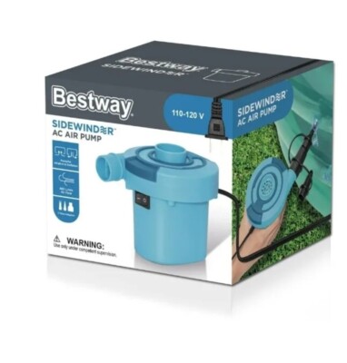 Bestway Sidewinder AC Electric Air Pump 110-220V Airbeds Pool
