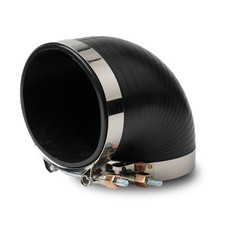 Black 4inch 90 Degree Boot Coupler For 4 Inch Diameter Intake Tubes