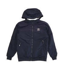 Adidas Navy Blue Zipped Hooded Sport JacketMen's  uk Medium H859