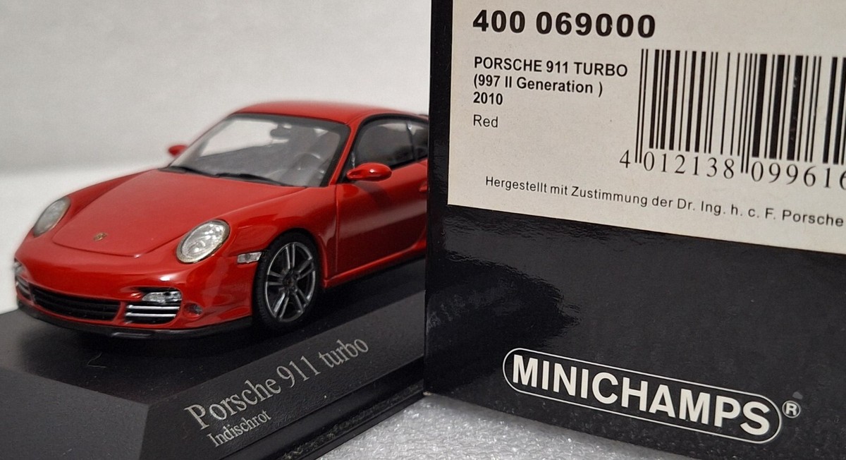 Porsche 911 (997.II) Turbo 2010 Red 1:43 Minichamps 400069000