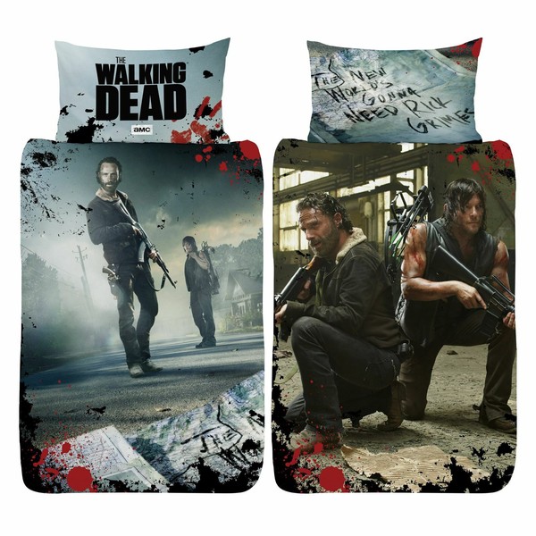 The Walking Dead Bettbezug Set Neu Welt Einzel BettwäSche Wendbar-image