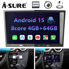 4+64G 8Core Android 15 GPS Autoradio Für Opel Astra H Corsa C D Meriva Zafira FM