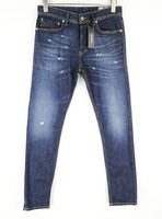 Diesel Tepphar R7NA8 Herren Blau Slim Karotte Jeans Stretch W28/L30 Baumwolle