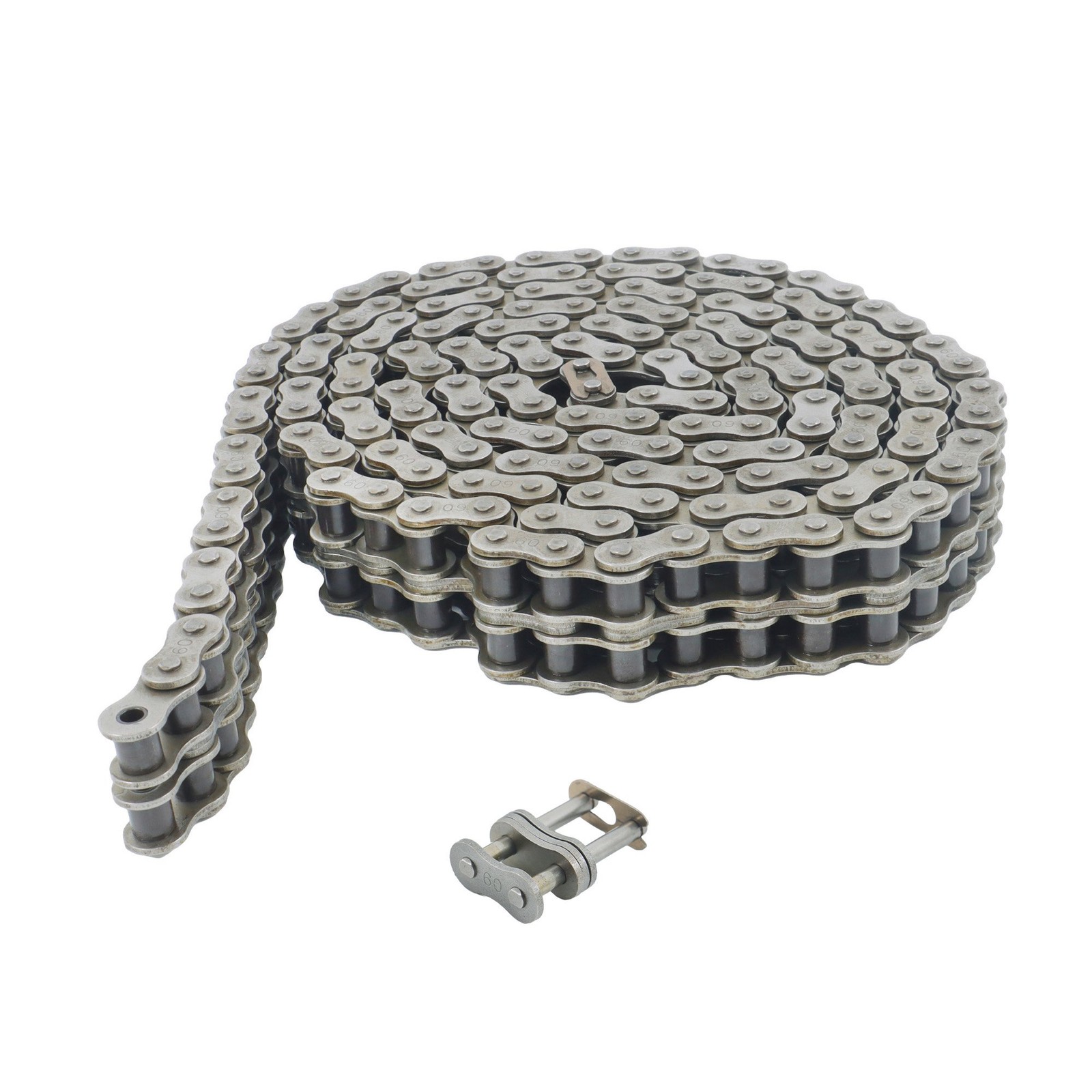60-2 Double Strand Duplex Roller Chain 10 Ft with 2 Connecting Link