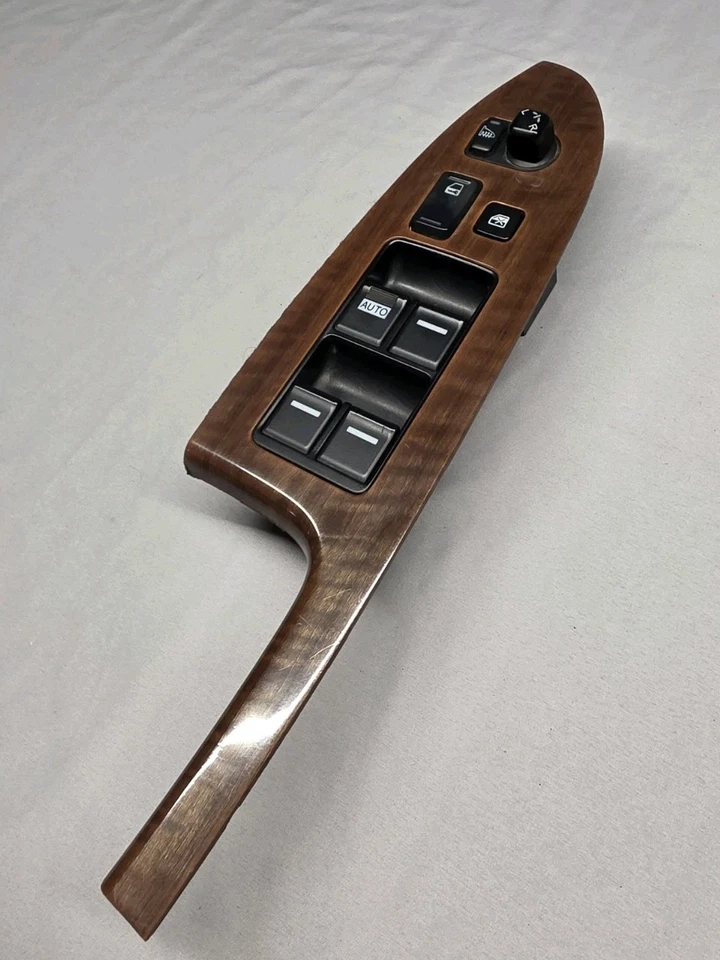 Interruptor de ventana eléctrica maestro conductor grano de madera Acura TSX Honda Accord 2004-2008 OEM Foto 4 de 4