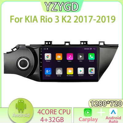 Für KIA Rio 3 K2 2017-2019 Car Multimedia Carplay Video Radio Navi Stereo GPS BT