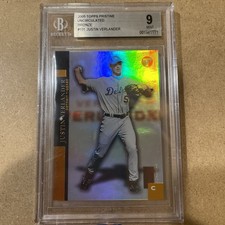 2005 Topps Pristine Uncirculated Bronze #101 Justin Verlander RC SP  009/375 