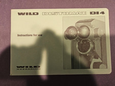 WILD HEERBRUGG DI4 USERS MANUAL FOR WILD DISTOMAT, SURVEYING, OPERATORS