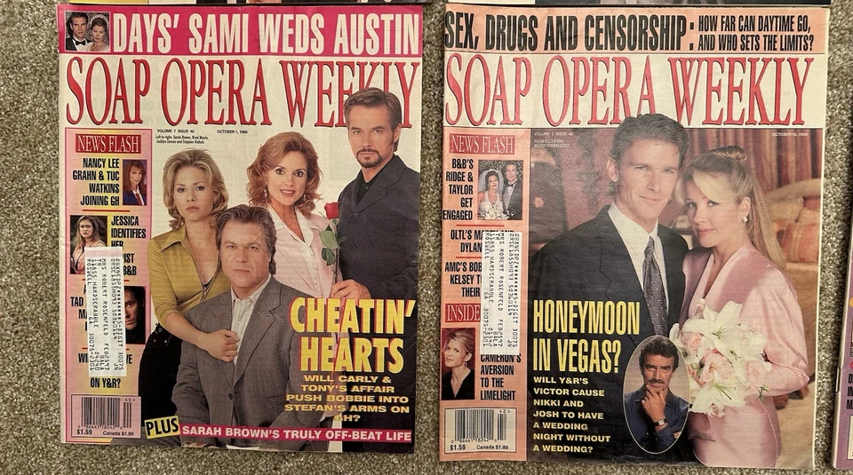 8 Vintage Magazines-Soap Opera Weekly 1996 Very Good to Excellent Condition - Image 4 of 4