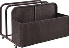 Crosley Furniture Palm Harbor Wicker Outdoor Storage Pool Caddy for Toys,