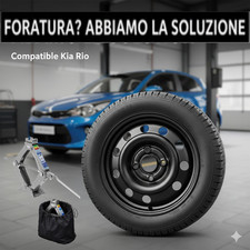 Platzsparend Notrad Kia Rio 125/70 R15 2011–2025 Mit Cric Und Fall Inbegriffen