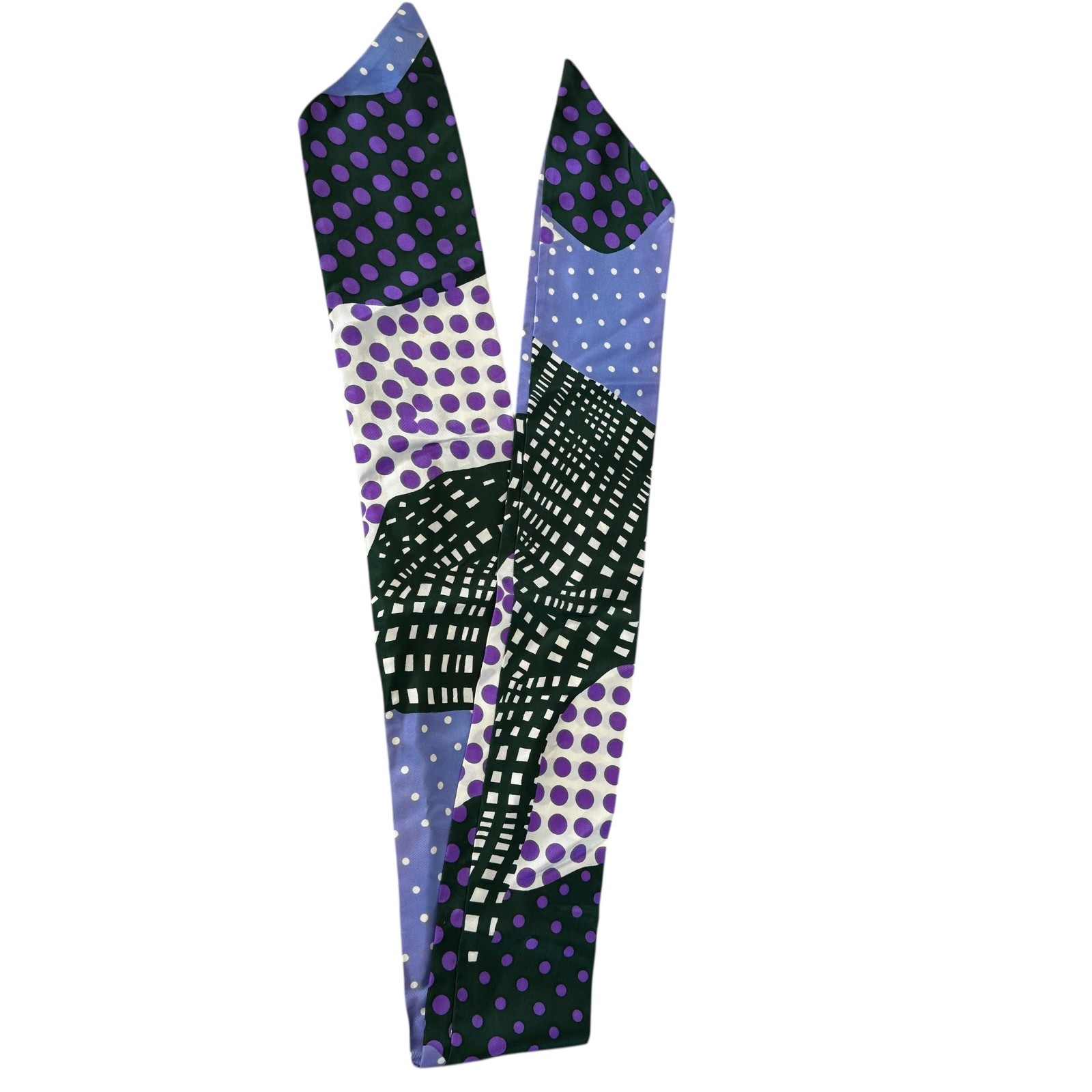 Women's multicolored repeating pattern rectangle … - image 4