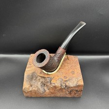 Orlik London Made GX21 — Large Sandblast Bent Billiard, Estate Pipe