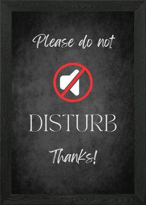 Please Do not stören Gerahmtes Wandbild Poster Leinwanddruck Bild