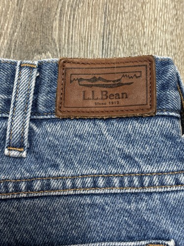 Pantalones de mezclilla de colección LL Bean para hombre cintura cómoda lavado medio azul talla 36 X 30 100 % algodón - Imagen 3 de 8