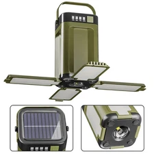 Solar Outdoor Camping Light 4-Blade 90° Expandable Foldable Solar Charging 2000m