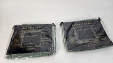 Brand New Set of 2 Ralph Lauren Delaunay Velvet Blue Standard Shams Pillowcases