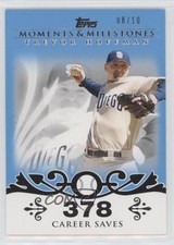 2008 Topps Moments & Milestones Blue 8/10 Trevor Hoffman #32 HOF s7f