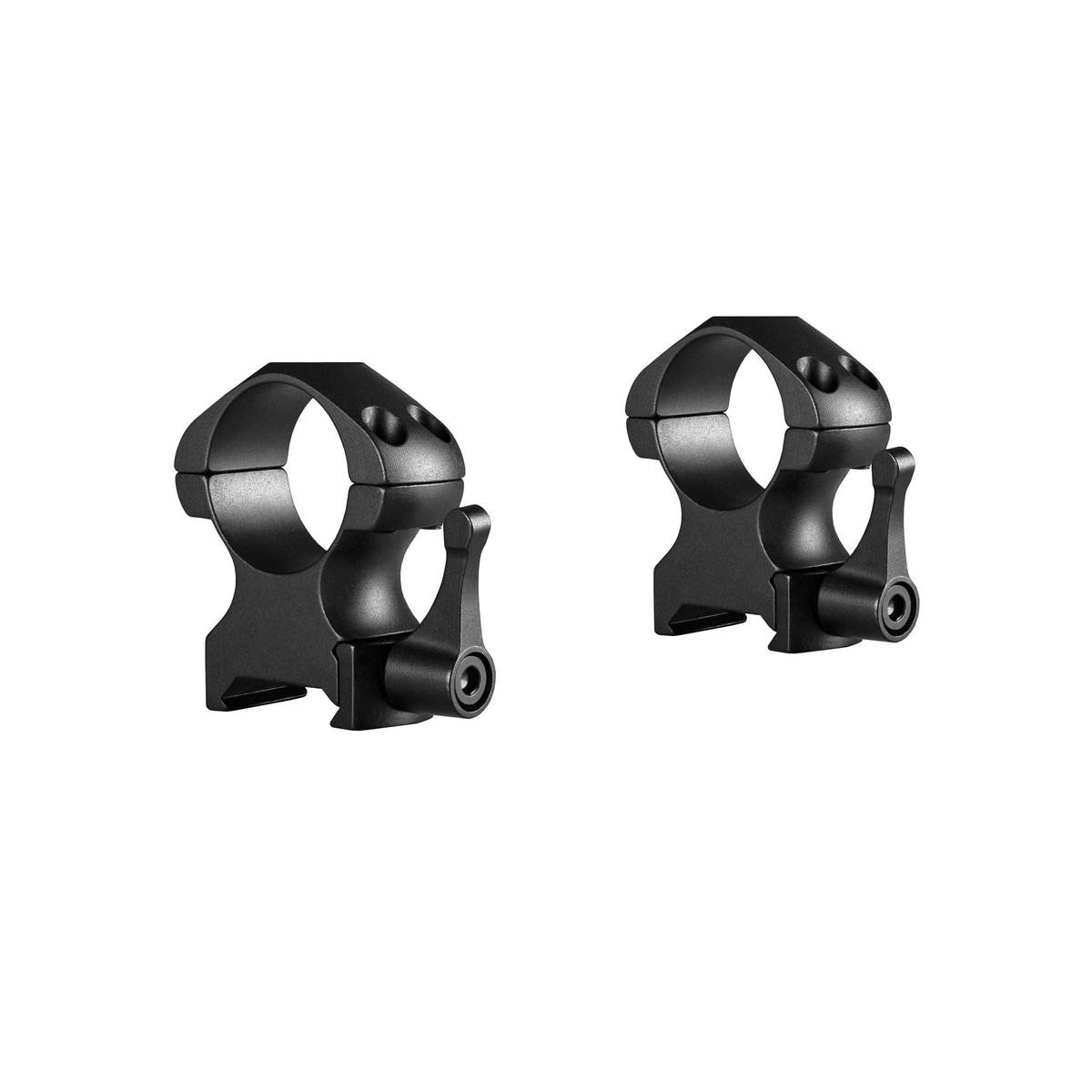 Hawke Precision Steel Ring Mounts 1"" High Weaver/Picatinny Lever