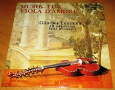Langspielplatte Günther Lemmen - Musik für Viola D'Amore