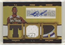 2006-07 Topps Triple Threads Relic Auto Gold 9/9 TJ Ford #TTRA-116 Auto nd3