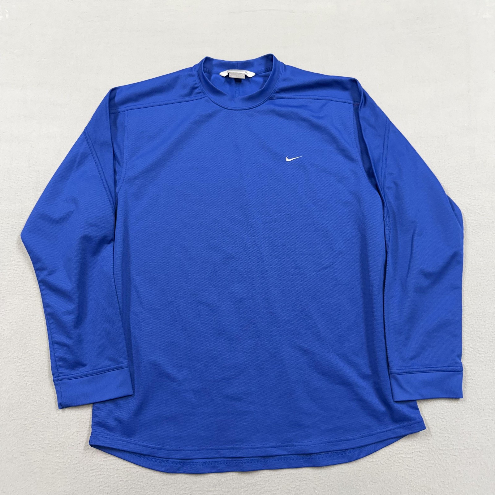 Vintage Nike shirt mens Large Blue y2k mesh streetwear skater cyber 90s dri fit