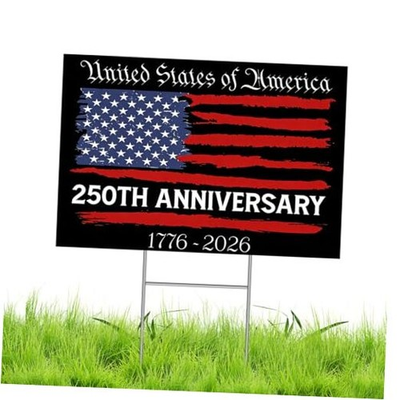 #ad #ad 250 Years of American Anniversary Yard Sign 250 Years of Freedom Patriotic $20.50