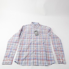 Van Heusen Button-Up Men's Checkered/Blue New with Tags