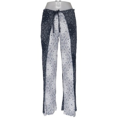 Vanilla Star, Palazzohose, Größe: M, Blau/Weiß, Viskose, Medaillon, Damen #OzR