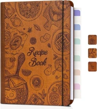 Woodcover Blank Recipe Book to Write in Your Own Recipes, Custom Recipe Book ...