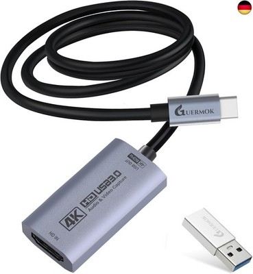 Guermok Switch Capture Card, Stream and Record in 4K@60FPS, 1080P@240FPS,